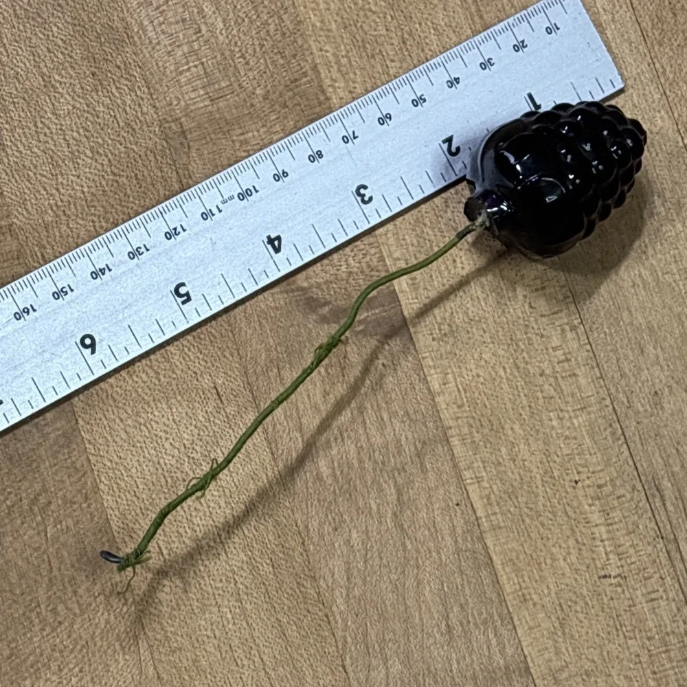 Vintage 1960s 70s Lucite Blackberries Lot of 12 Faux Fruit Retro Decor Craft